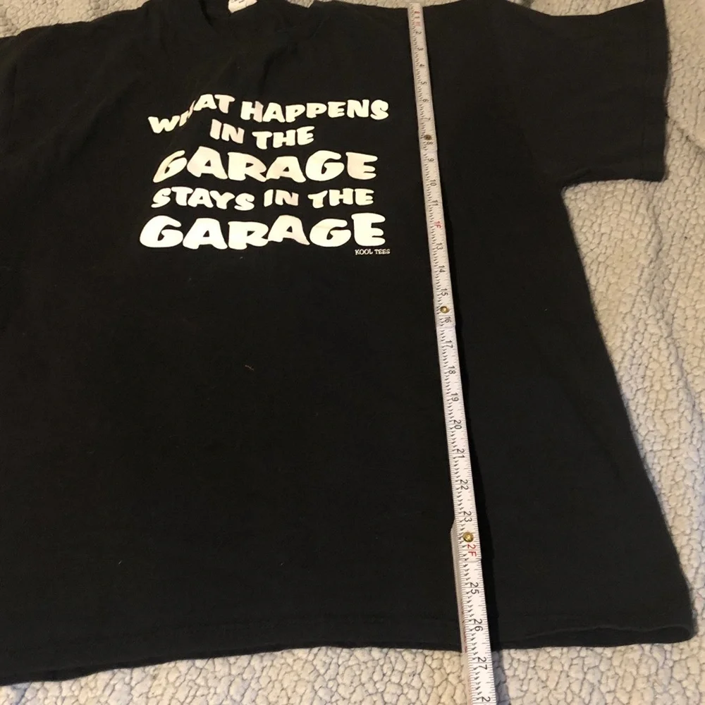 Black Graphic Tee with White Text Funny